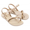 Chanclas Ipanema fashion sand VIII fem beige y gold