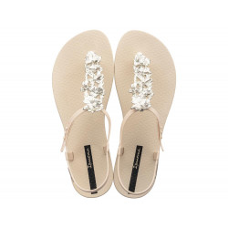 CHANCLAS DE MUJER IPANEMA CLASS SHINY FLOWER  FEM BEIGE/GOLD - Querol online