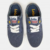 Zapatos Lois denin con cordones y suela blanca