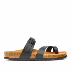 Sandàlies planes Redlove jeaninne negres de dit - Querol online