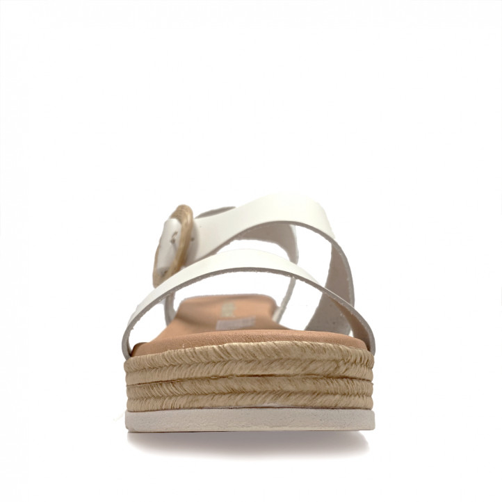 Sandàlies plataformes Redlove color gelo amb sivella gran - Querol online