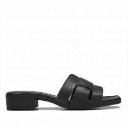Sandalias planas Redlove negras de piel gilma - Querol online