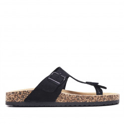 Sandàlies planes Owel gosford negres tipus bio - Querol online