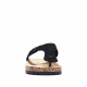 Sandalias planas Owel gosford negras tipo bio - Querol online