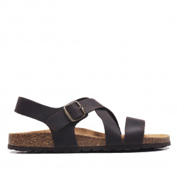 Sandàlies Lobo de pell marrons creuades - Querol online