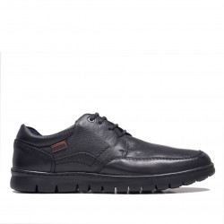 Sabates vestir Baerchi negres de pell amb cordons i pis de goma - Querol online