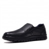 Zapatos vestir Baerchi negros de piel sin cordones y piso de goma