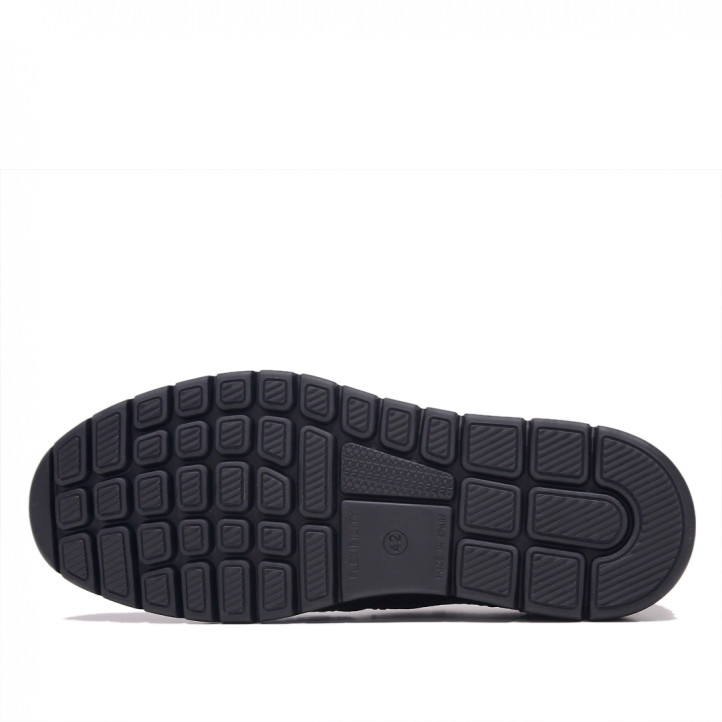 Zapatos vestir Baerchi negros de piel sin cordones y piso de goma - Querol online