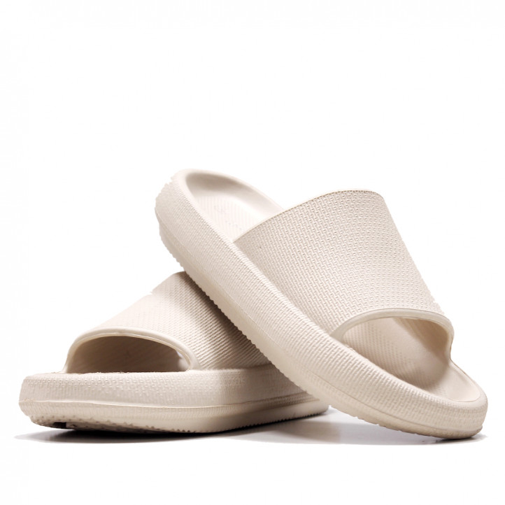 Chanclas Stay beige estilo pala gruesas - Querol online