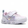 Zapatillas deporte BUBBLE KIDS blancas con lazo y luces