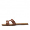 Sandàlies planes Redlove marrons amb gran pala davantera