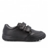 Sabates collegials Garvalin per a nen 211701-A negre de pell