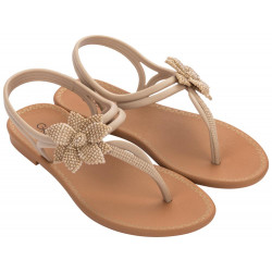 CHANCLAS DE MUJER GRENDHA CACAU BOHO SANDAL OFF WHITE/DARK BROWN - Querol online