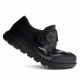 Zapatos colegiales Pablosky de piel negros con velcro y flor - Querol online