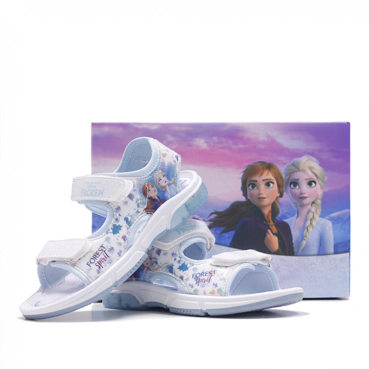 sandalias Leomil de Frozen con Velcro - Elsa y Anna con luces - Querol online