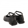 Ballarines Gioseppo negres de pell amb tires per a dona peever