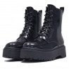 Botins plataforma BB UP negres amb cordons