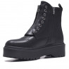 Botines plataforma BB UP negros con ojales y cremallera