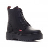 Botins plataforma Levi's cherry negres amb logo en posterior