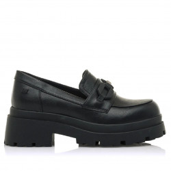 Sabates plataforma Mustang estil mocasí missione negres - Querol online
