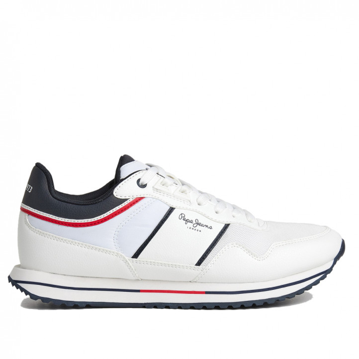 Zapatillas deportivas Pepe Jeans blancas running tour club - Querol online