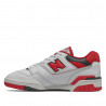 Zapatillas deportivas New Balance 550 blancas con team red