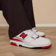 Zapatillas deportivas New Balance 550 blancas con team red - Querol online
