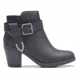 Botins de taló Chika 10 negres cowboy de tall clàssic - Querol online