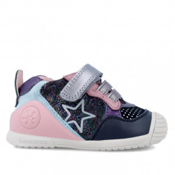 Botins Biomecanics estrella amb detalls en rosa - Querol online