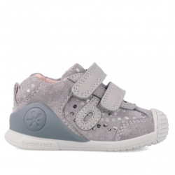 Zapatos Biomecanics grises con topos - Querol online