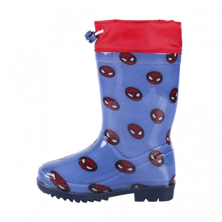 botas agua Cerda azules con partes rojas spiderman - Querol online