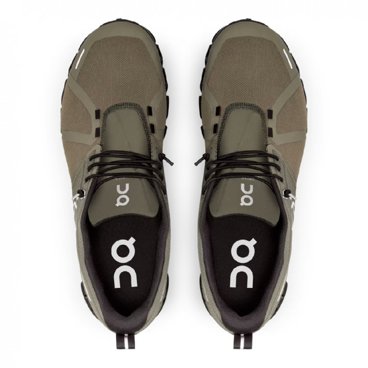 Zapatillas deportivas On Cloud 5 Waterproof verdes oliva - Querol online