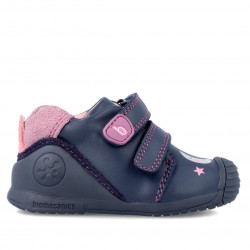 Zapatos Biomecanics para niña ocean azules de piel - Querol online