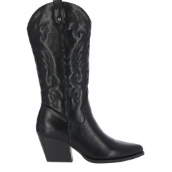 Botes de taló Chika 10 campera negra apache - Querol online