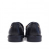 Mocassí Top3 negres de pell amb detalls daurats