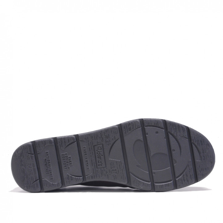 Zapatos planos Suite009 burdeos de piel y elásticos cómodos - Querol online