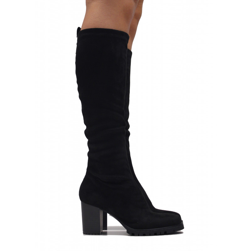 Botas altas best sale tacon negras mujer