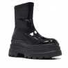 Botines plataforma BB Up altos negros sin cordones