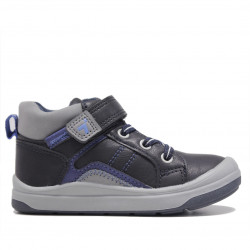 Botins Crecendo grisos amb detalls blaus