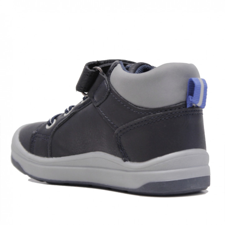 Botines Crecendo grises con detalles azules - Querol online