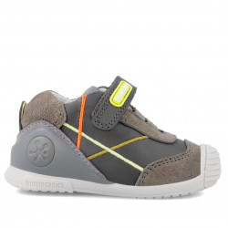 Sabates Biomecanics grisos verdós de pell - Querol online