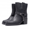 Botins plans CORINA STYLE negres amb altura mitjana de pell vegana