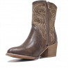 Botins de taló Chika 10 marrons tipus cowboy
