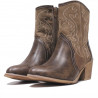Botines tacón Chika 10 marrones tip cowboy