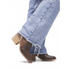 Botins de taló Chika 10 marrons tipus cowboy