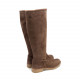 BOTAS ALTAS PLANAS MOKA CON CREMALLERA VEGA PORRONET - Querol online