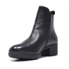 Botines tacón Treintas negros de piel con hebilla lateral