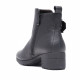Botines tacón Treintas negros de piel con hebilla lateral - Querol online