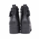 Botines tacón Treintas negros de piel con hebilla lateral - Querol online