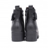 Botines tacón Treintas negros de piel con hebilla lateral